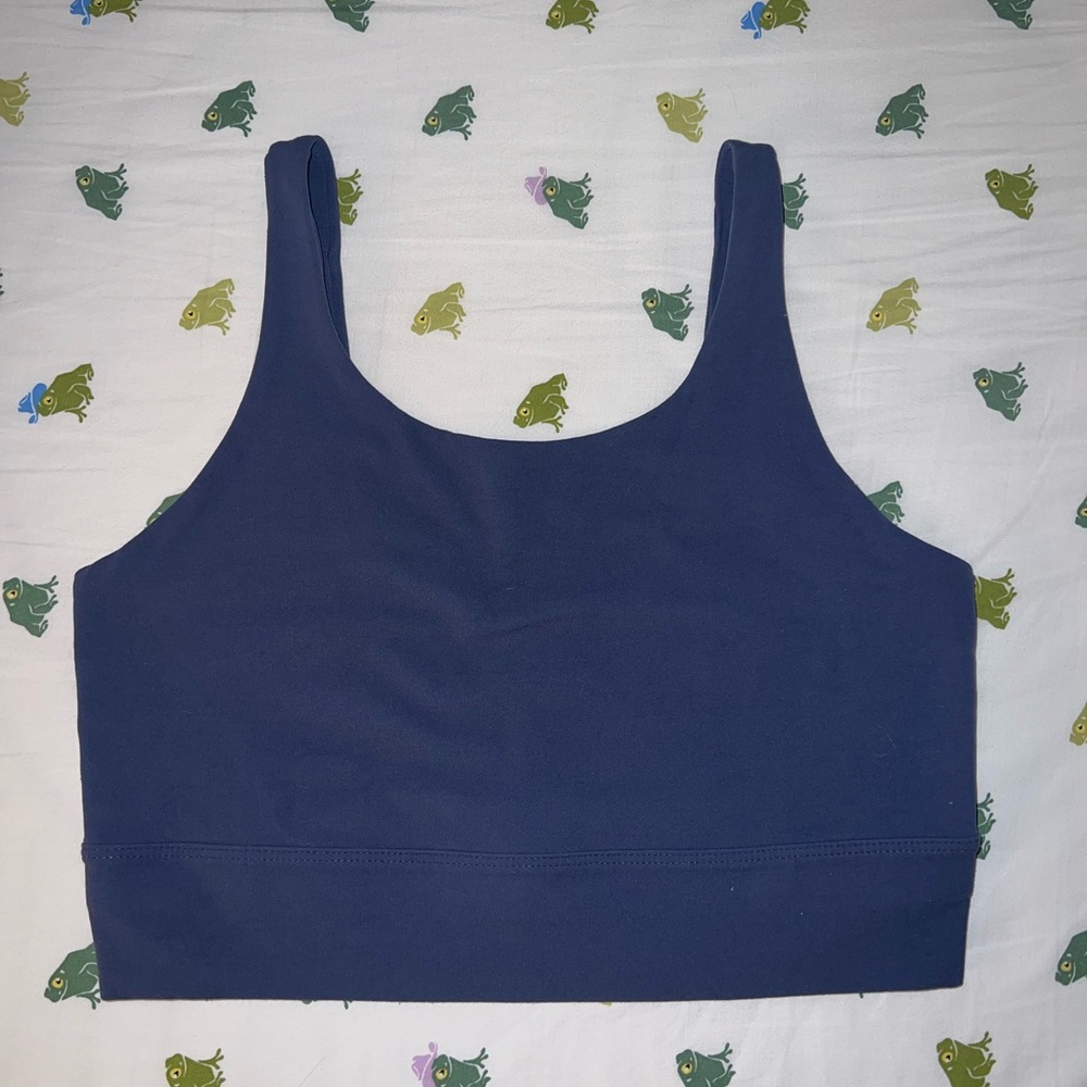 Navy Blue Crop Top
